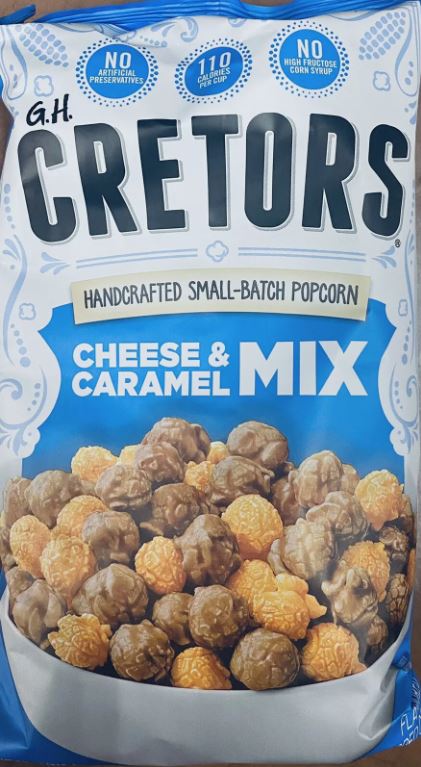 G.H. Cretors Handcrafted Small-Batch Popcorn Cheese & Caramel Mix 7.5 oz Bag