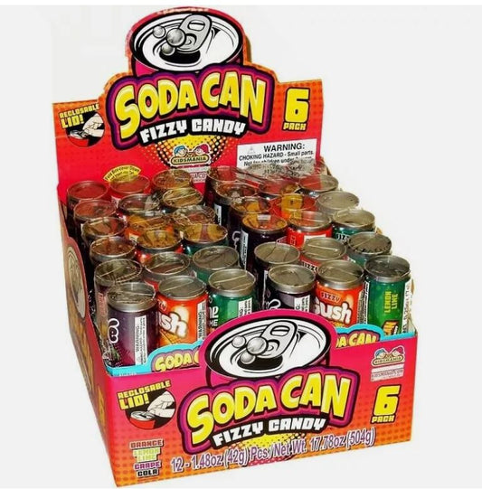 Soda Can Fizzy Candy - 2ct